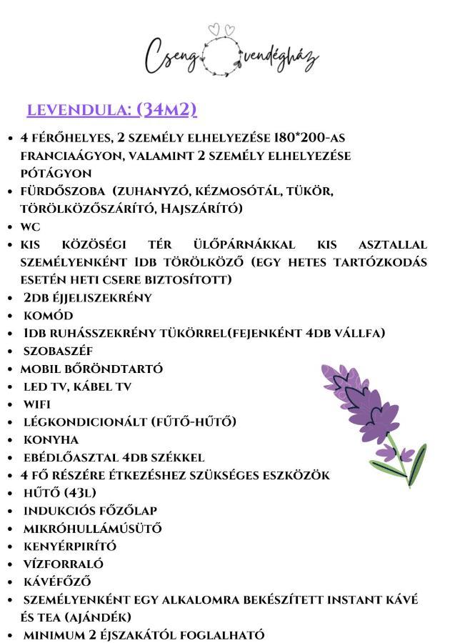 Csengo Vendeghaz 호텔 키슈쾨뢰시 외부 사진